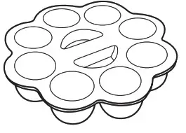 NINJA Foodi 9-in-1 Multi-Cooker OP350UK- Silicone Muffin Mould