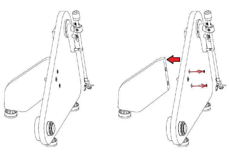 DISASSEMBLING THE REAR SUPPORT