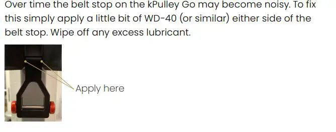 EXXENTRIC kPulley Flywheel Training User Guide - Lubricating a Noisy Belt stop