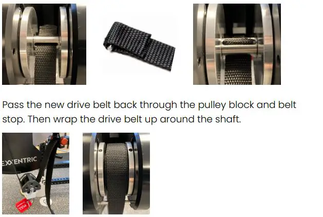EXXENTRIC kPulley Flywheel Training User Guide - Replacing the Drive Belt