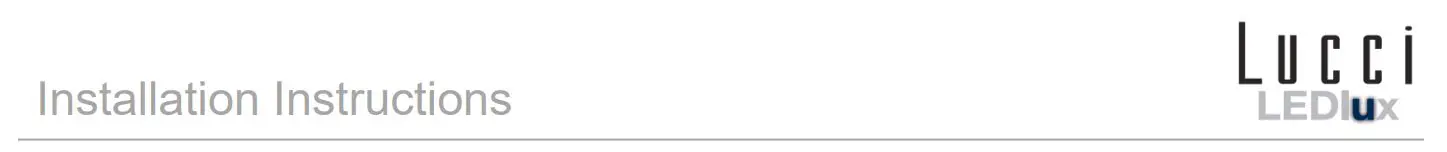 LUCCi LEDlux 020660 Lincon Dimmable Colour Switching LED Pendant Instruction Manual