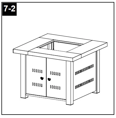 Hiland GS-F-PC Outdoor Gas Firepit-21