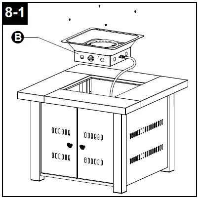 Hiland GS-F-PC Outdoor Gas Firepit-23