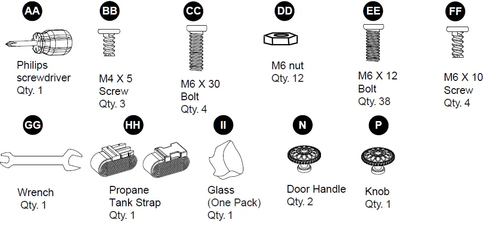 Hiland GS-F-PC Outdoor Gas Firepit-3