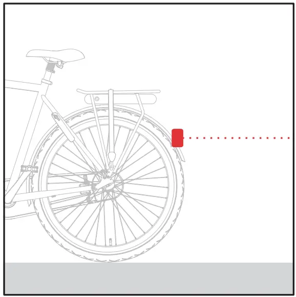 spanninga NR9 Dynamo Safe Stop Bicycle Light - fig 1