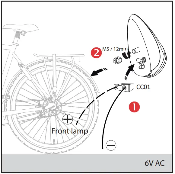 spanninga NR9 Dynamo Safe Stop Bicycle Light - fig 4