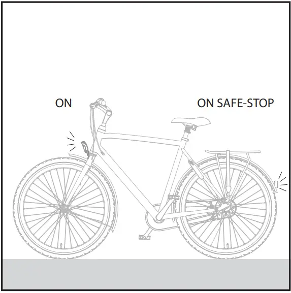 spanninga NR9 Dynamo Safe Stop Bicycle Light - fig 5