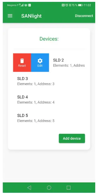 sanlight EVO Series Bluetooth Dimmer - Devices screen 2