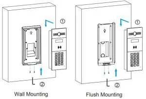 Akuvox R27X Door Phone - Device mounting