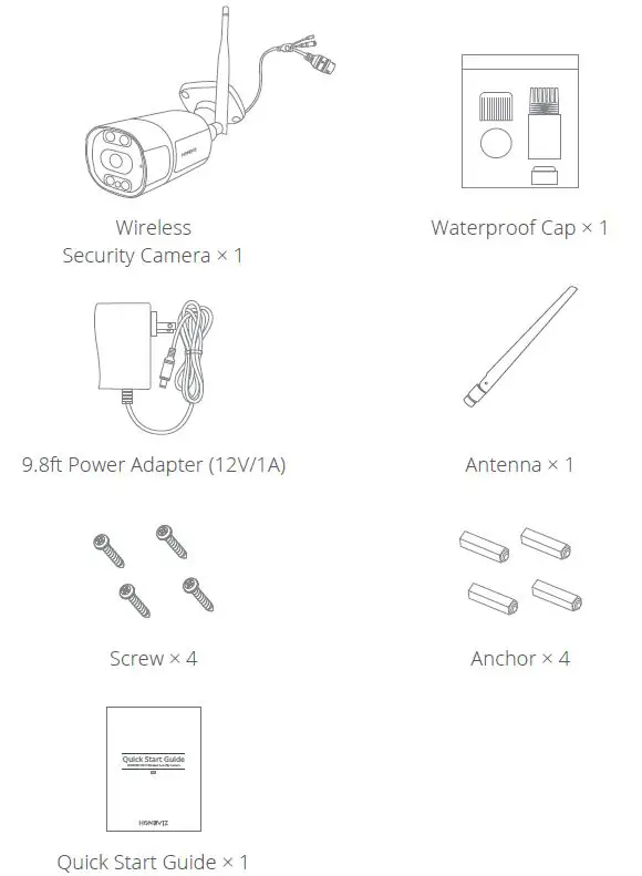 HOMEVIZ OB10 Wireless Security Camera fig1