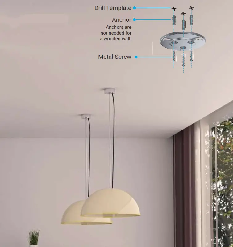 EZVIZ C6W Smart WiFi Pan and Tilt Camera - nstall the Base