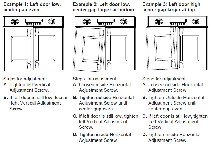 LEFT DOOR ADJUSTMENT