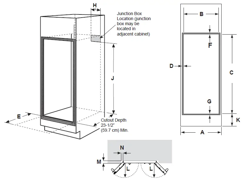 CUTOUT FOR DOUBLE OVENS