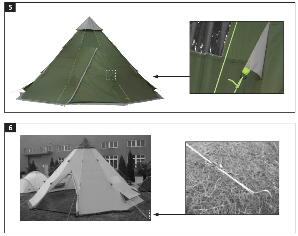 KAYOBA 008788 Twelve Man Tent Tepee - fig 1