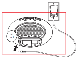iHOME iZBT3 White Noise Machine with Sunrise Wake Up - Connecting the Unit