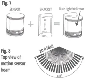 simpl 731069 Motion Alert Kit - Motion Sensor Installation fig 7 8