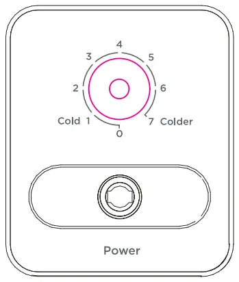 Thermostat adjustment knob 