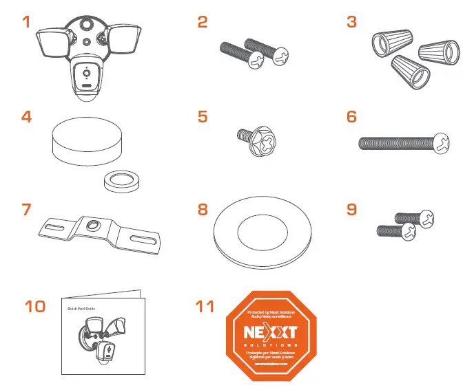 NEXXT V2 Smart floodlight Wi-Fi Camera fig 2