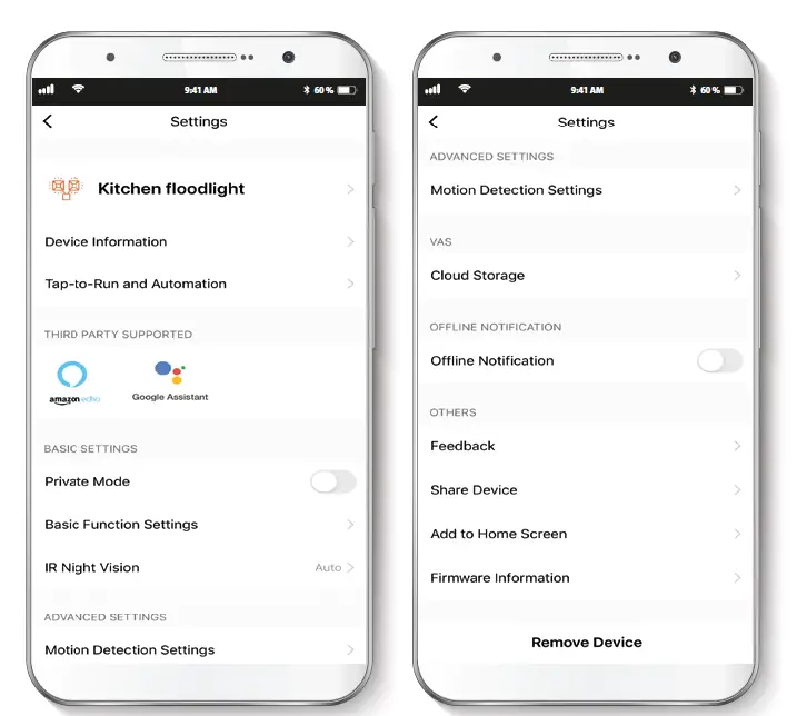 NEXXT V2 Smart floodlight Wi-Fi Camera fig 24