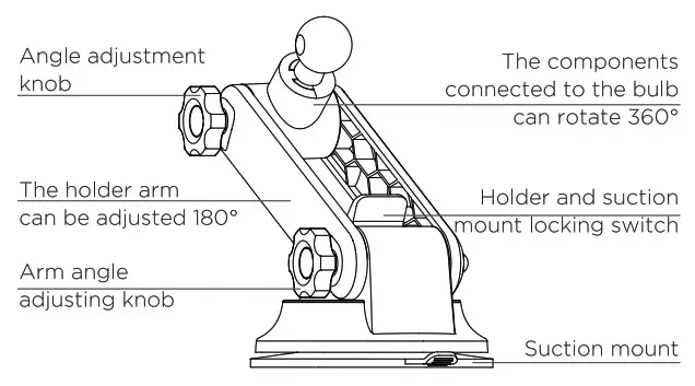 Shenzhen Caibo Technology X7 Wireless Charger Car Holder - Direction for use 2