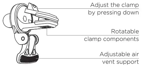 Shenzhen Caibo Technology X7 Wireless Charger Car Holder - Direction for use