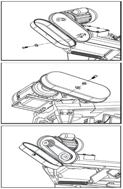 KLUTCH 4 1 2in. x 6in. Metal Band Saw With Vertical Cutting Table - Assembling the Band Saw 3