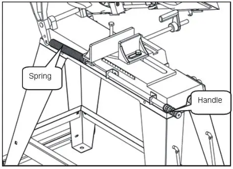 KLUTCH 4 1 2in. x 6in. Metal Band Saw With Vertical Cutting Table - Feed Rate Adjustment
