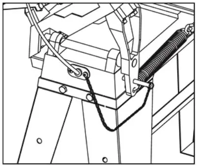 KLUTCH 4 1 2in. x 6in. Metal Band Saw With Vertical Cutting Table - Head Lock Pin