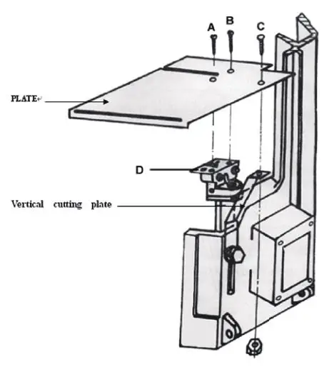 KLUTCH 4 1 2in. x 6in. Metal Band Saw With Vertical Cutting Table - VERTICAL CUTTING PLATE ASSEMBLY 2
