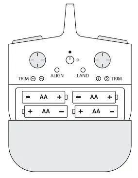 Huabo HB2022N Drone Air Racer - REMOTE BATTERY INFORMATION