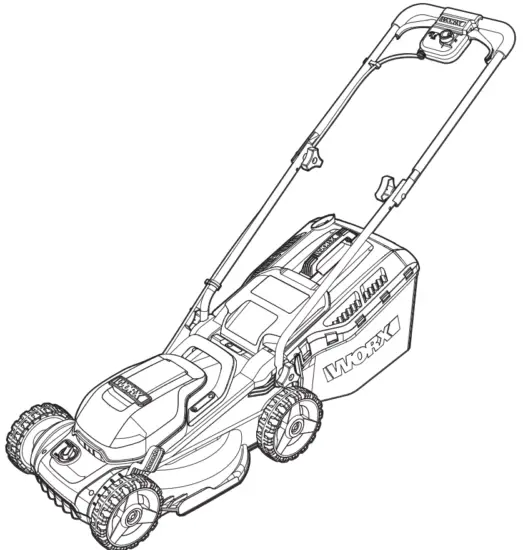 WORX WG779E Cordless Lawn Mower