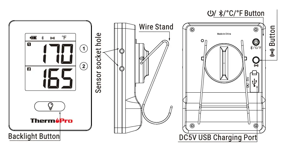 ThermoPro-TP910-Bluetooth-Cooking-Thermometer-FIG-2