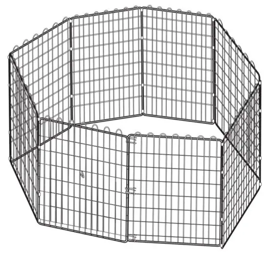 amazon basics 9004-24A Foldable Metal Pet Exercise and Playpen