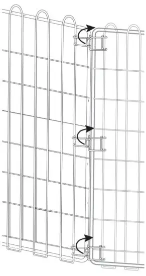 amazon basics 9004-24A Foldable Metal Pet Exercise and Playpen - assembly 3