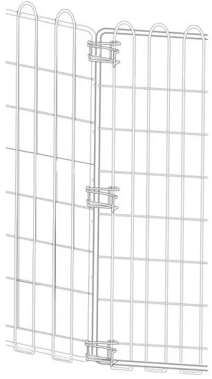 amazon basics 9004-24A Foldable Metal Pet Exercise and Playpen - assembly 4