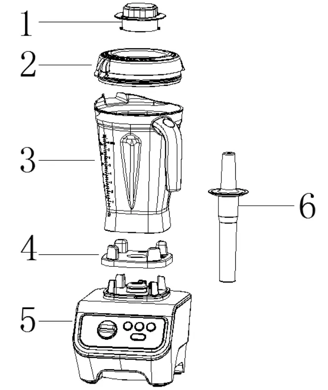 iCucina BL3445 1500-Watt Professional Blender - FEATURES