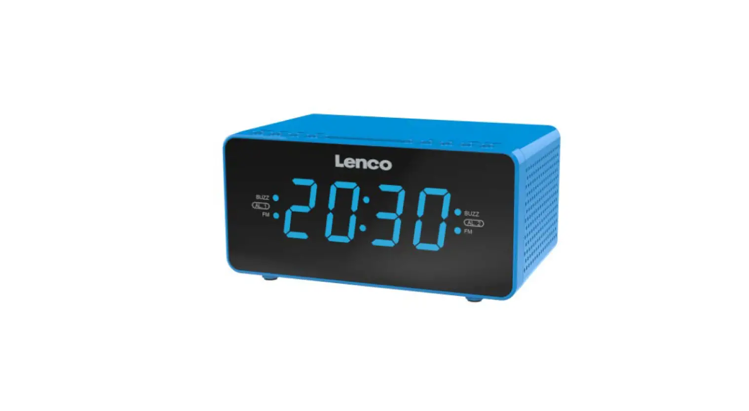 Lenco Cr-520 Stereo Clock Radio With 1.2 Inch Blue Display And Usb Charger User Manual