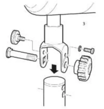 TRiSTAR VE 5804 Metal Stand Fan - standing pipe