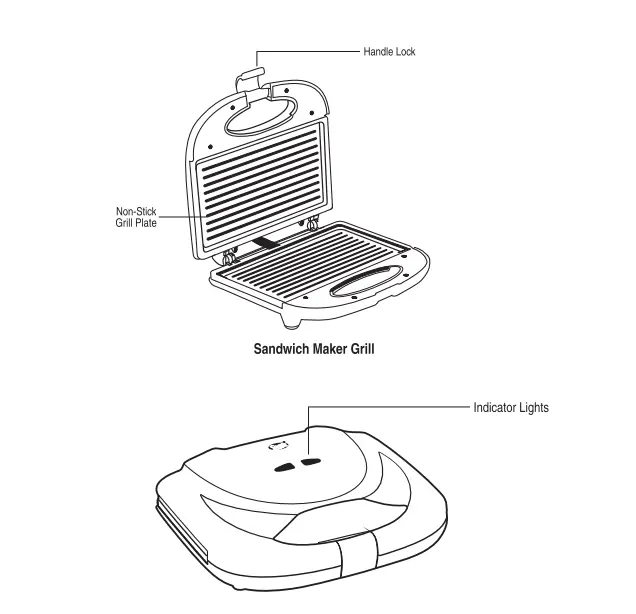 GLEN SA 3028 Grill Sandwich Maker 1