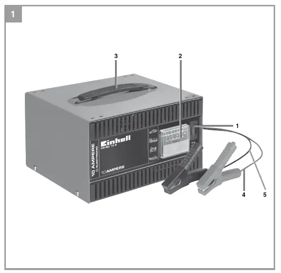 Einhell CC-BC 10 E Battery Charger - fig 1