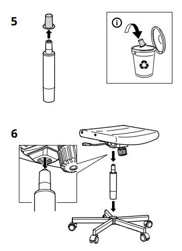 IKEA RENBERGET Bomstad Swivel Chair 6