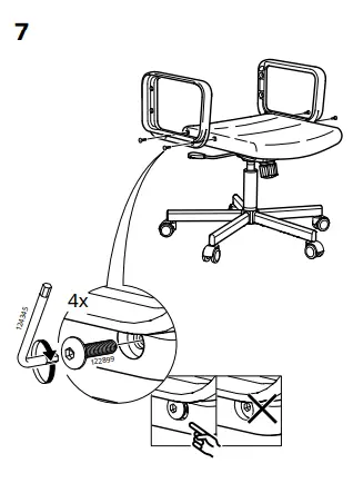 IKEA RENBERGET Bomstad Swivel Chair 7