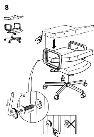 IKEA RENBERGET Bomstad Swivel Chair 8