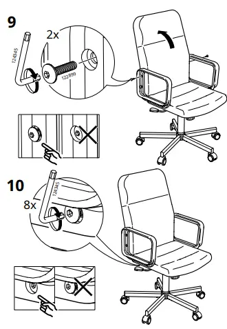 IKEA RENBERGET Bomstad Swivel Chair 9