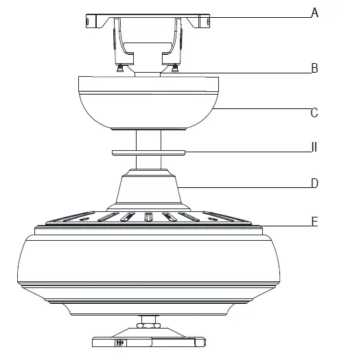 HAMPTONBAY RGB-52SPARD HOLLIS 52-INCH CEILING FAN FIG 10