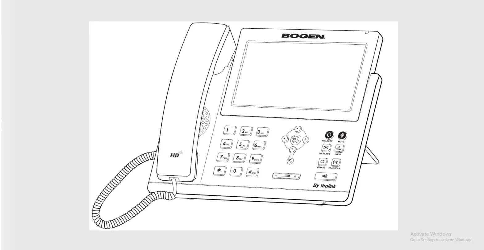 Bogen Nq-t1100 Ultra-elegant Gigabit Ip Phone User Guide