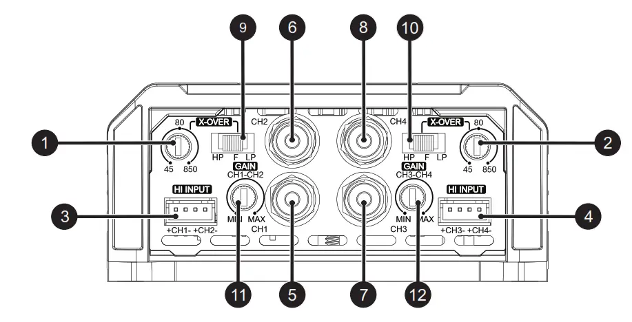 SounDigital 800 4 Evo X 2 Channel Amplifier -fig5