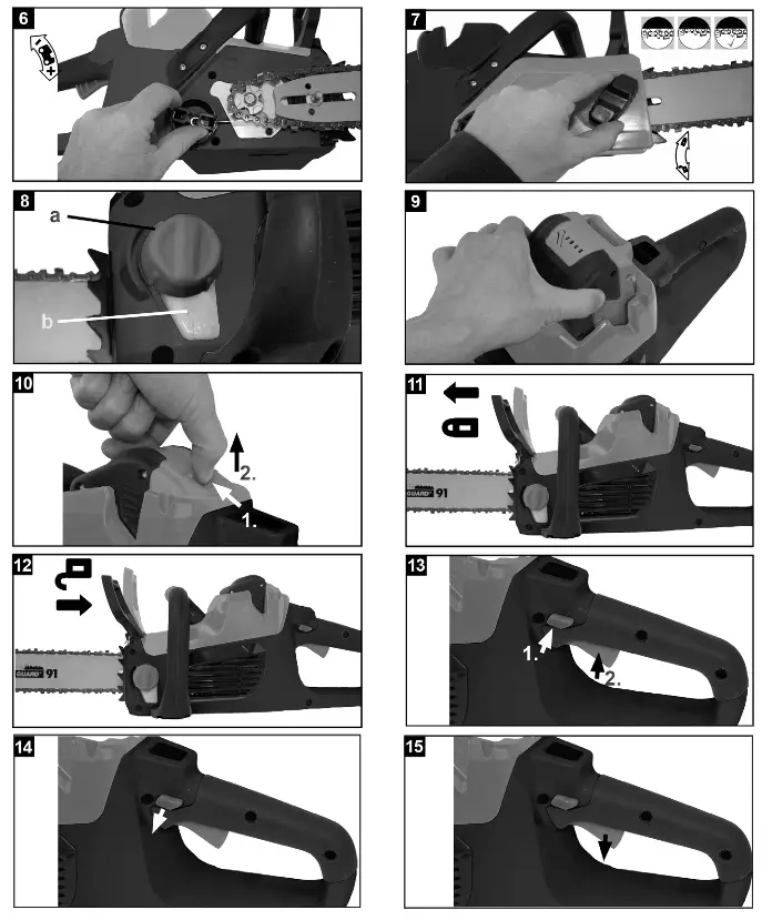 MEEC TOOLS 018259 Battery Powered Chainsaw - fig3