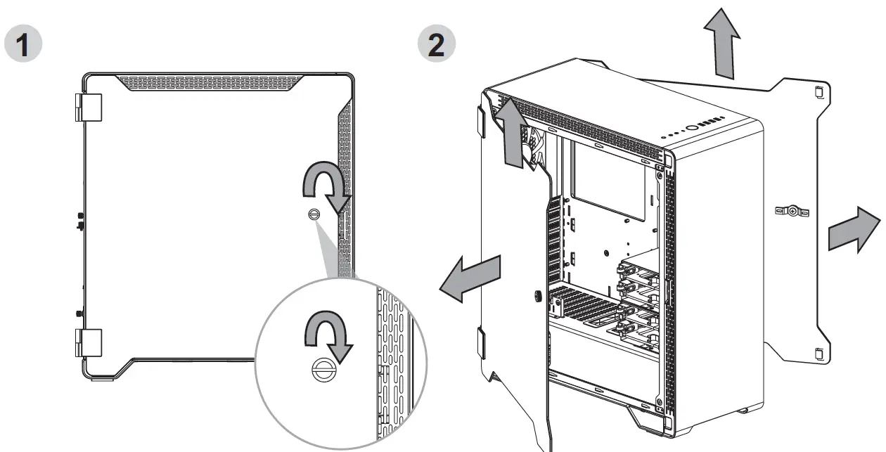 thermaltake A500 TG Aluminum Tempered Glass Edition Mid Tower Chassis 06