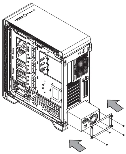 thermaltake A500 TG Aluminum Tempered Glass Edition Mid Tower Chassis 07